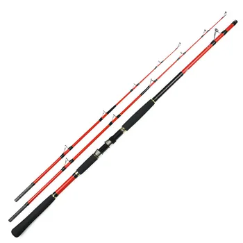 

Tideliner Heavy duty Boat fishing Rod Carbon boat jigging trolling spijnning fishing rod two tips 1.8m-2.1m 50# boat fishing rod