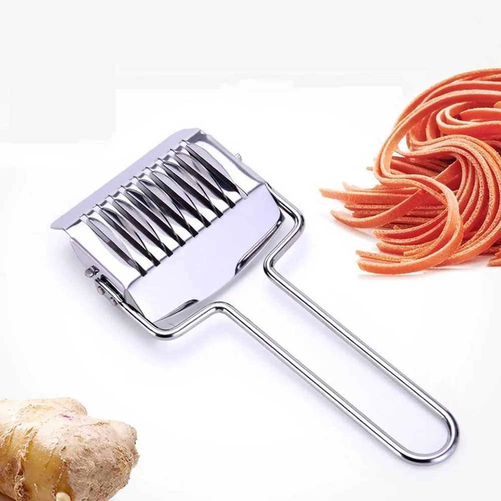 

1PC Manual Cutter Non-slip Manual Slicer Pressing Machine Handle Stainless Steel Gadgets Noodles Cut Knife kitchen accessories
