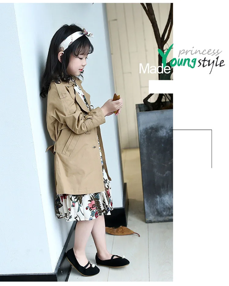   long autumn spring coat for girls 2017 khaki trend coats tops little teenage girls coats size 12 14 10 8 6 5 children lcothing 5 6 7 8 9 10 11 12 13 14 15 16 years old little big teenage girls coat for girls autumn spring coat girls  (10)