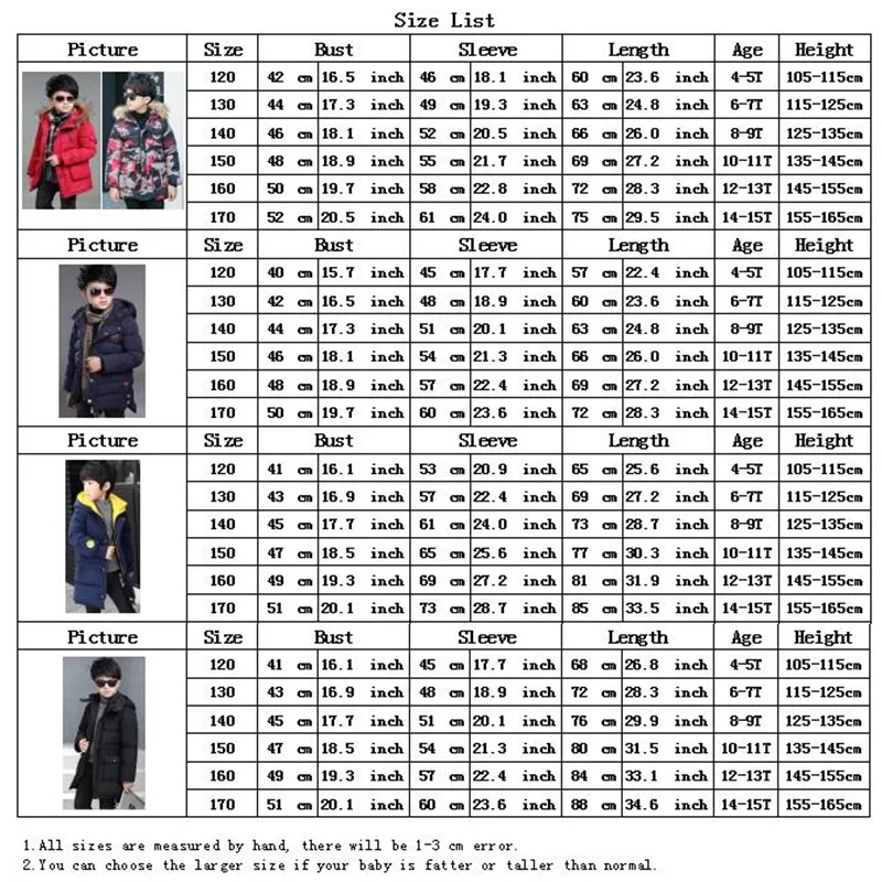 Зимняя куртка для больших мальчиков пальто для малышей Верхняя одежда для детей теплая одежда для подростков детские парки Длинные пуховики для малышей пальто для мальчиков