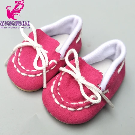 7.5cm doll boots for baby Doll Shoes sneackers fit For 18 inch Doll boots Toy mini shoes 7