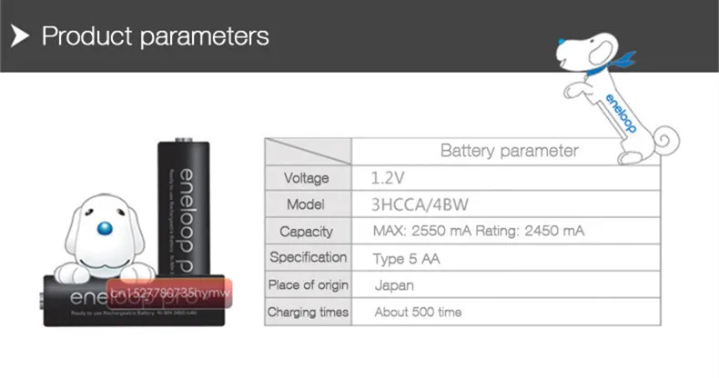 Panasonic AA Ni-MH аккумуляторная батарея+ AAA батарея(AA 2550mAh с AAA 950 mAh) для фонариков камеры дистанционного управления игрушки