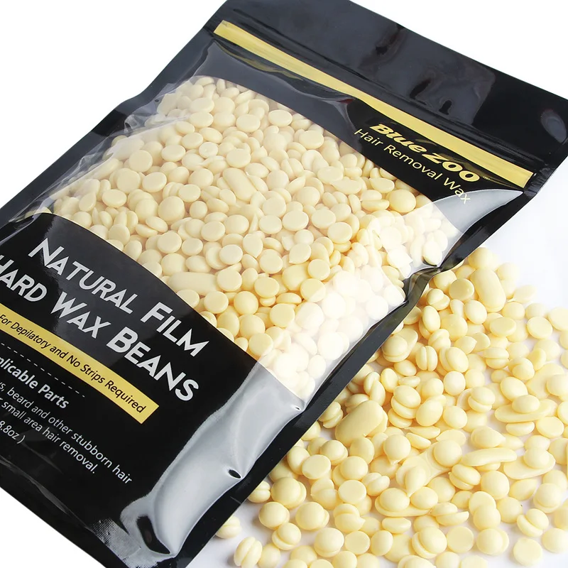 Salon Milk Tastes Depilatory Hard Wax Beans Free Paper 250G Hair Removal For Whole Body Painless