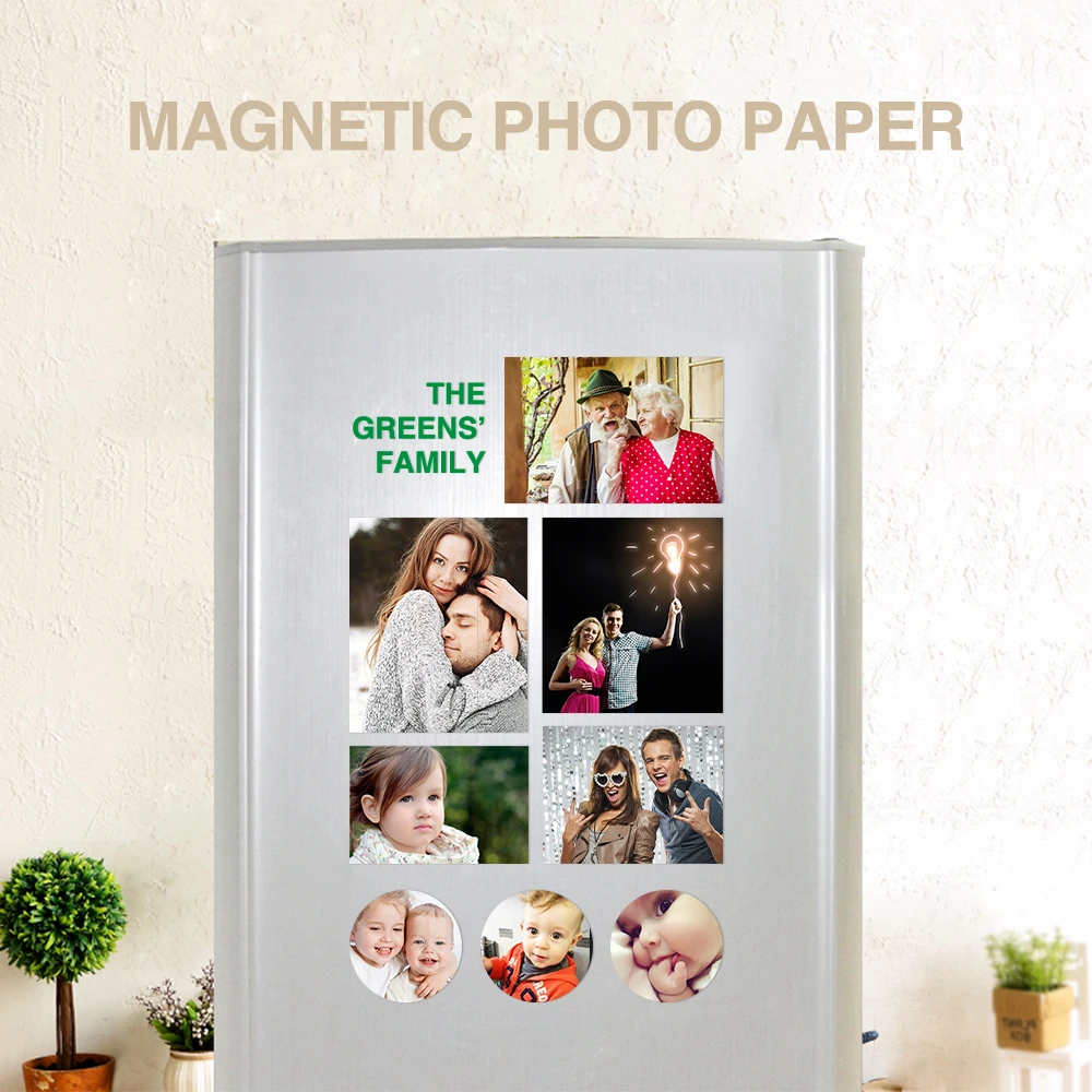 Магнитная печатная бумага DIY фото магниты на холодильник стикер А4 Магнитная фотобумага наклейка Магнитная печать