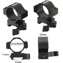 25,4 мм 30 мм низкий профиль 20 мм Пикатинни Вивер быстроразъемные кольца прицел рейка крепление охотничьи Тактические аксессуары