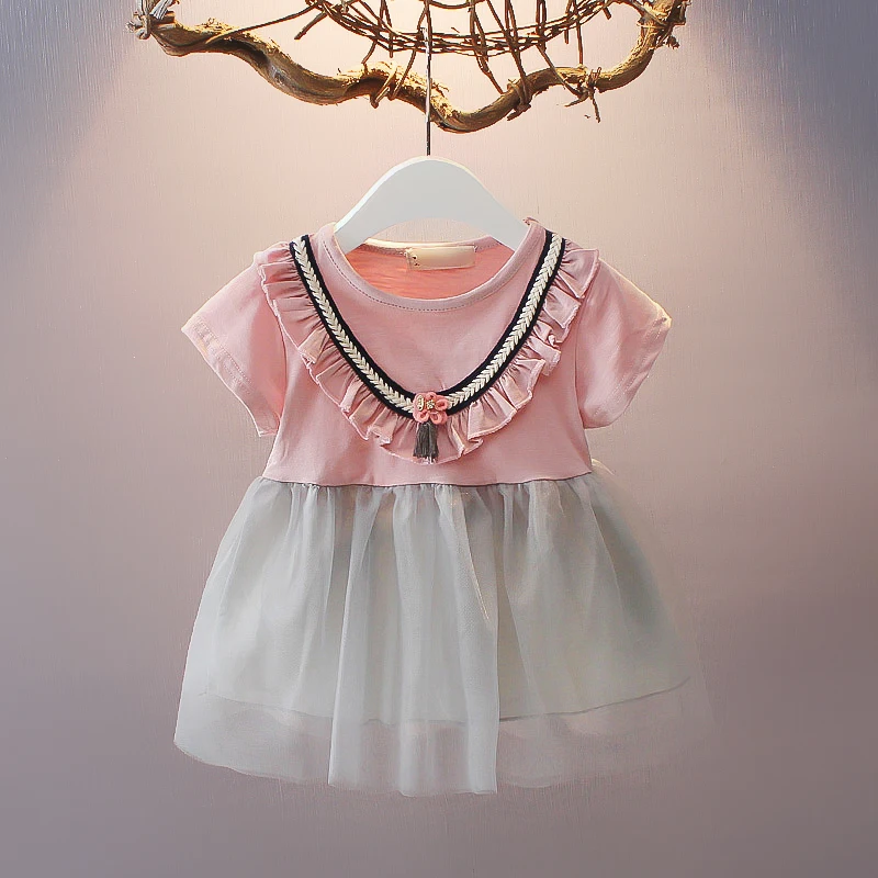 2017 Baby Girls Summer Dress For Newborns Abiti Neonata Baby Meisje