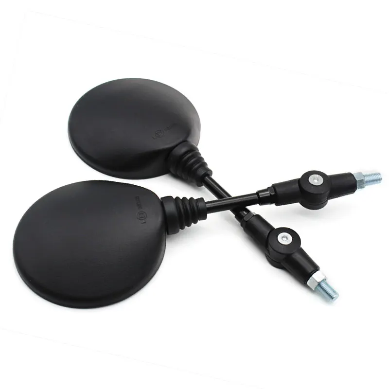 1 pair Universal Custom Aluminum Motorcycle Motocross Mirror Rearview Moto Side Mirrors For Kawasaki Honda Yamaha ATV Black