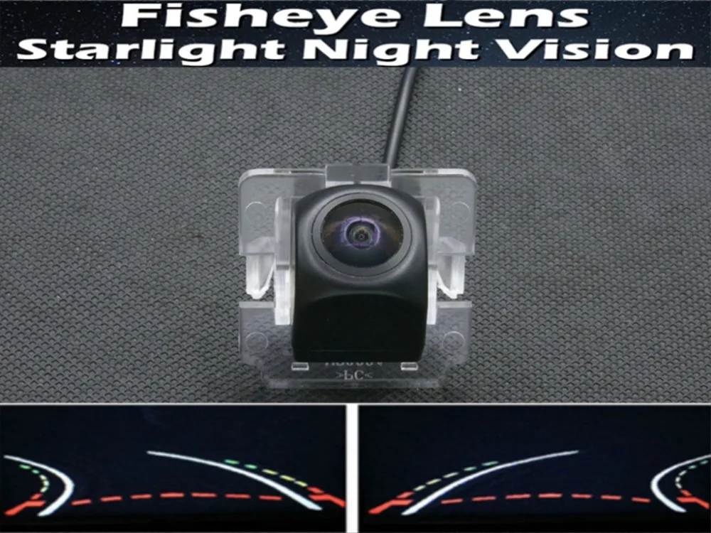 

1080P Trajectory Tracks Fisheye Lens Car Rear view Camera For Mitsubishi Outlander 2003 2004 2005 2006 2007 2008 2009 2012