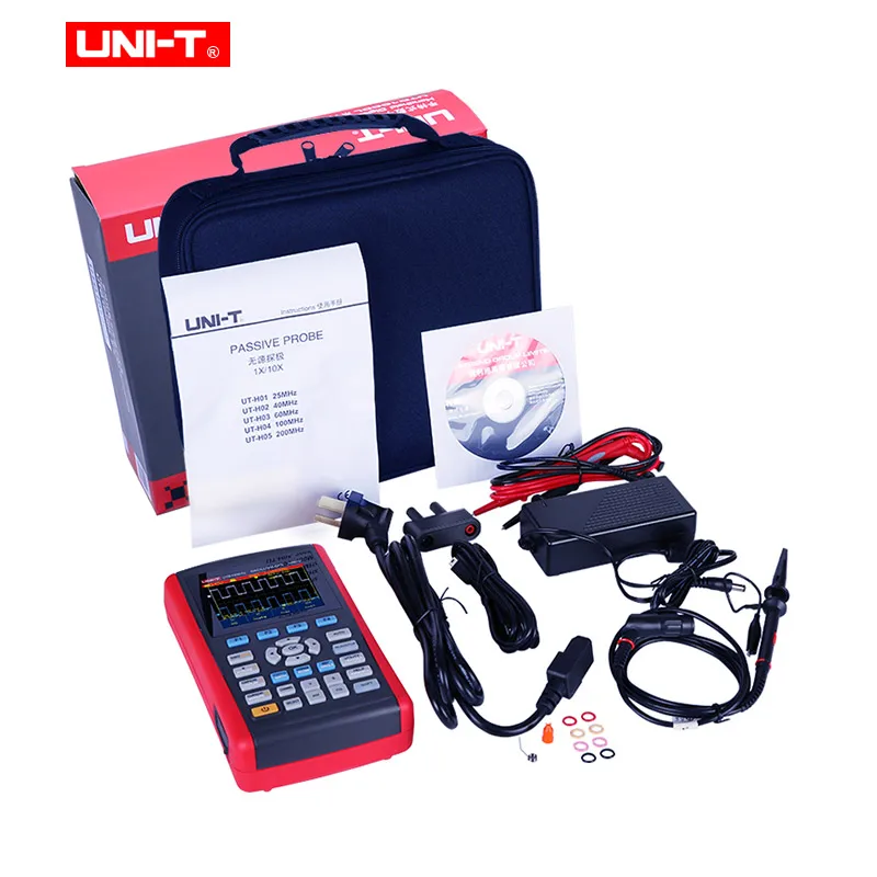 Ручные Цифровые осциллографы для хранения UNI T UTD1050CL 3 5 &quotЖК цифровой дисплей