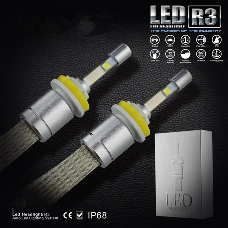 

R3 9600LM XHP-50 LED Headlight 40W 4800LM H1 H3 H4 H7 H11 9004 9007 9005 HB3 9006 HB4 9012 H13 Car LED Headlight Bulbs