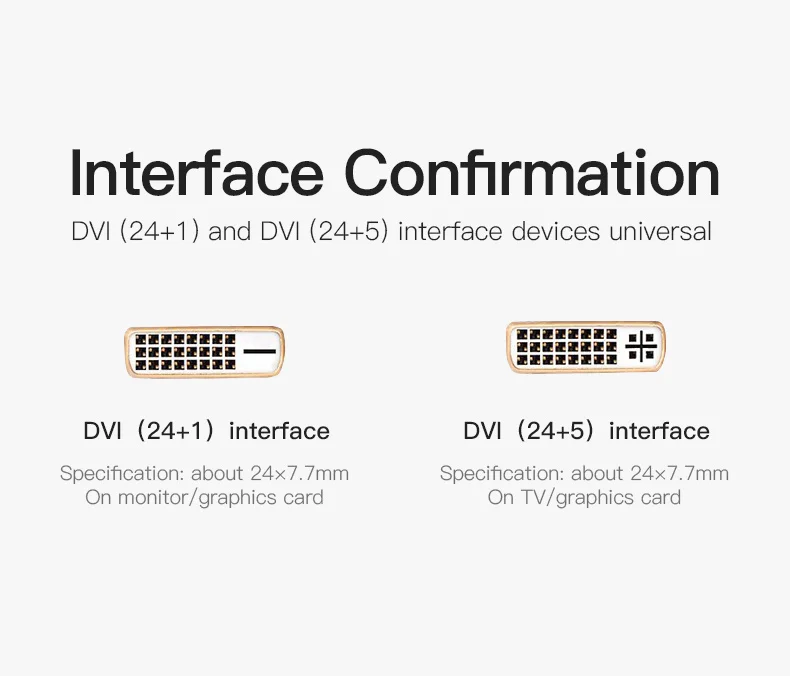 Vention Кабель hdmi-DVI DVI-D 24+ 1 Pin папа-папа 1080P HD 3D кабель адаптер для монитора PS4 проектор Высокоскоростной hdmi кабель