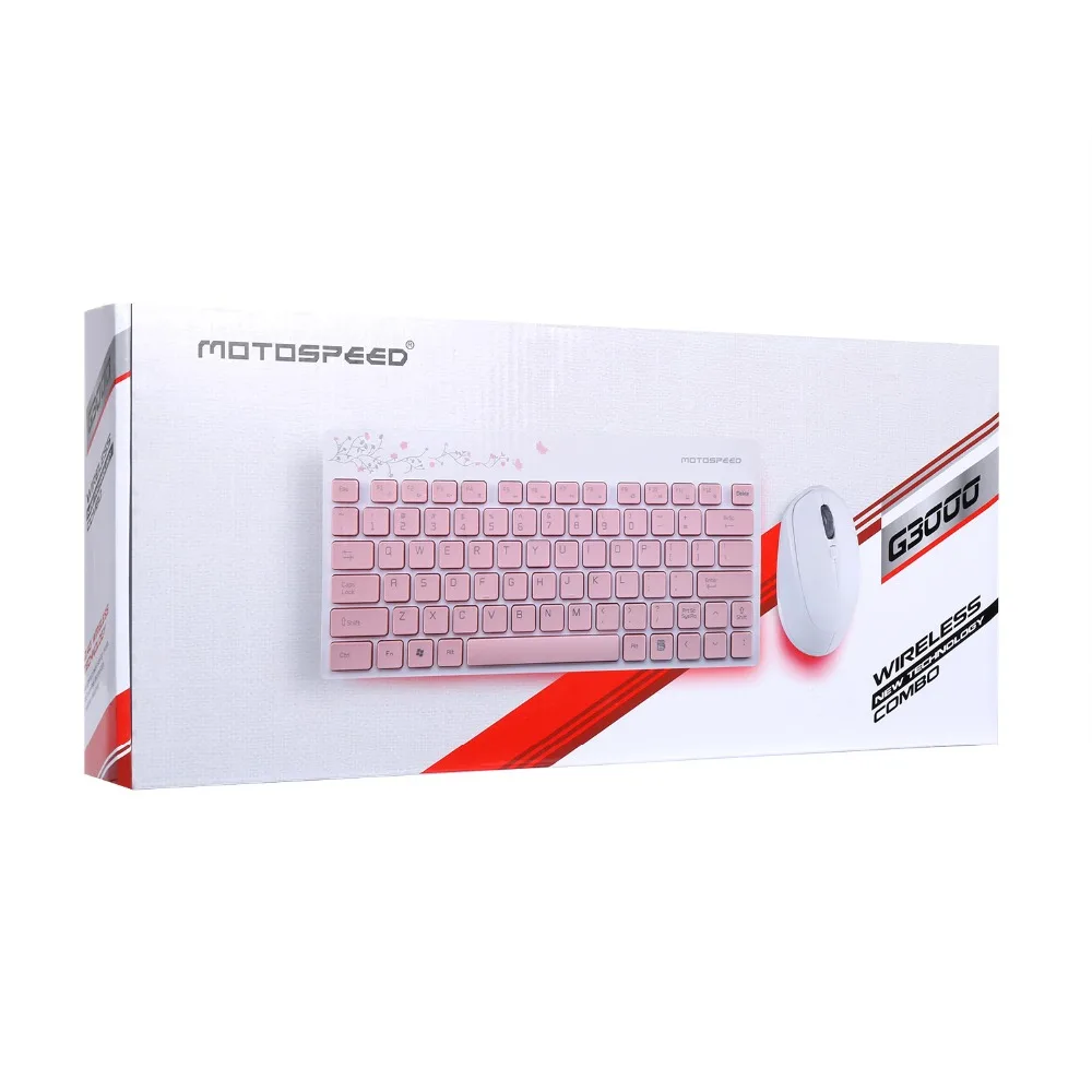Motospeed G3000 2 4G Беспроводная клавиатура мышь комбинированная мини 3D колесо 1600 dpi
