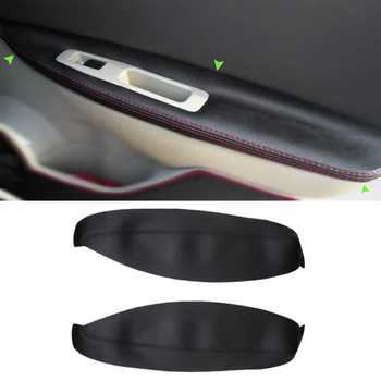 

For Nissan Qashqai J10 2007 2008 2009 2010 2011 2012 2013 2014 2015 Car Door Handle Panel Armrest Microfiber Leather Cover