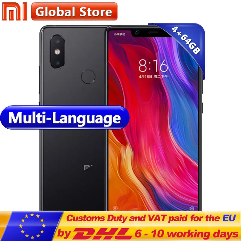 Оригинальный Xiaomi Mi 8 SE 4 Гб Оперативная память 64 Встроенная Смартфон Snapdragon S710 Octa Core