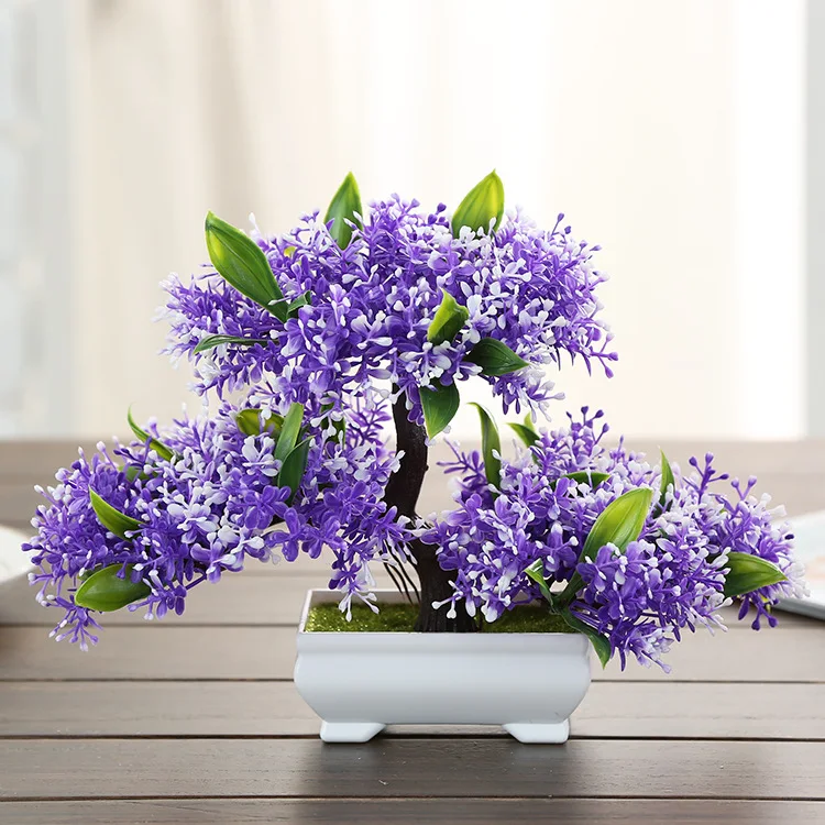 المنزل اكسسوارات محاكاة النباتات ، الأشجار الصغيرة ، البلاستيك أواني الزهور ، الزهور وهمية ، النباتات ، خزائن المنزل اكسسوارات الحلي