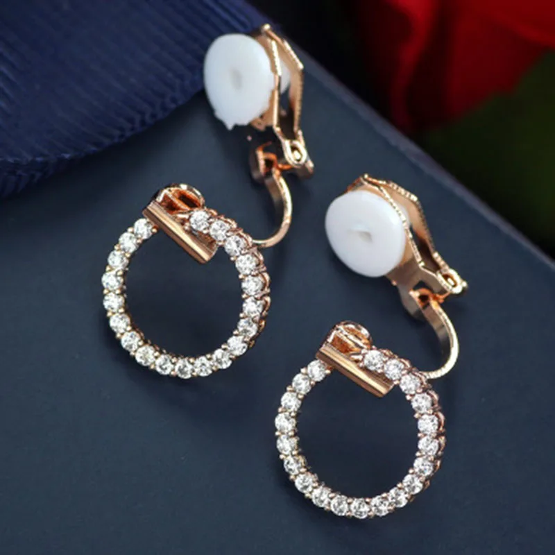 Clip Earrings ear clip earrings ear clip For Women Luxury Clip On Earrings Without Piercing