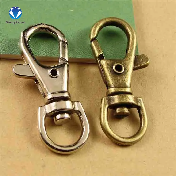 

MINGXUAN 10pcs 40x16mm Big Size Retro Lobster Swivel Clasp For Key Ring Necklace Chain Antique Bronze Vintage Lobster Hook DIY