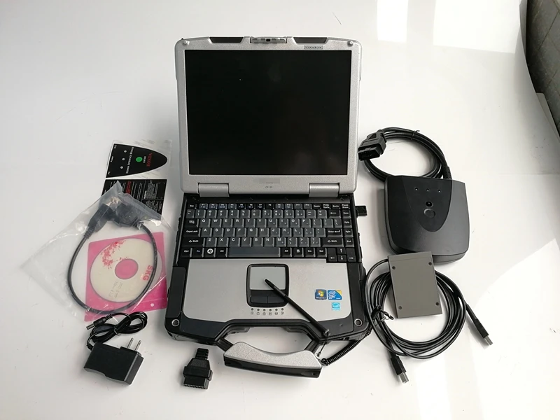 HDS HIM USB подключение для H-onda Авто диагностический инструмент и используется Toughbook CF-30 4G с 240 ГБ SSD программное обеспечение, установленное хорошо