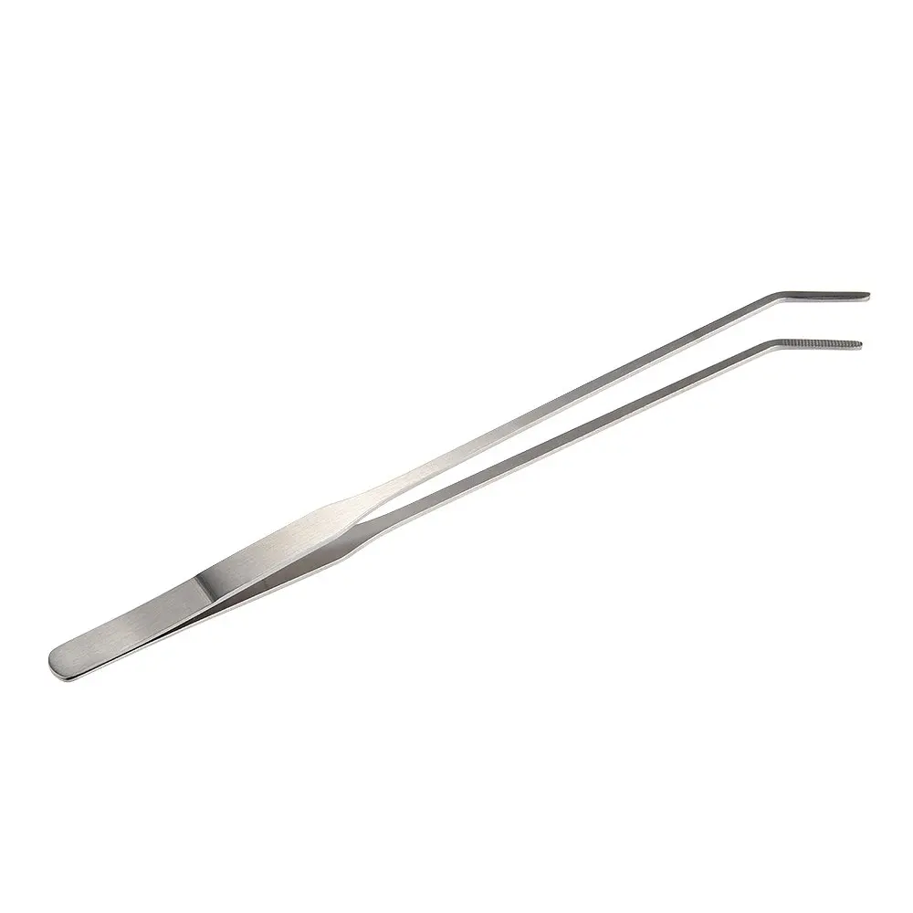 

Aquarium Fish Tank Live Plants Curved Tweezers Cutting Stainless Steel 28cm
