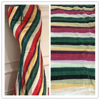 

colorful embroidery mesh fabric Yaking-72023 nigerian tulle lace fabric French Net Lace Fabric with sequins