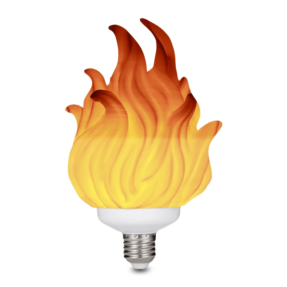 

3D Printing LED Flame Effect Light Bulb Fire Flickering Flickering Emulation Decor Lamp E27 LED Flame Effect Fire Light Bulb