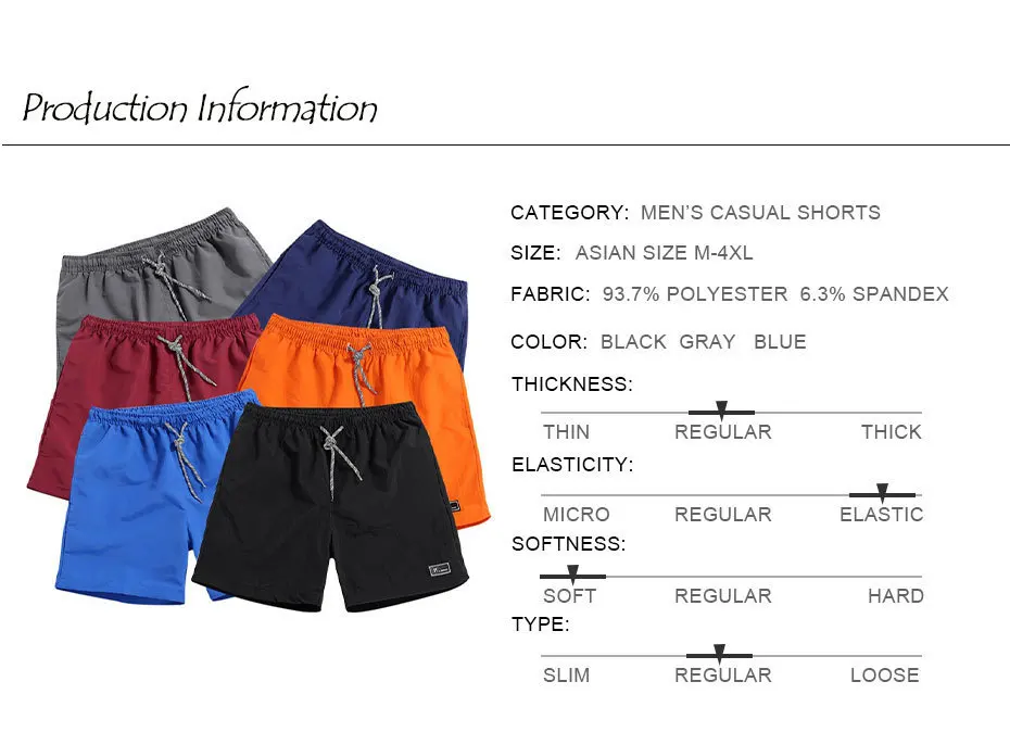 4XL Лето 2019 г. для мужчин повседневное эластичный пояс Брендовые мужские шорты Новый пляжные шорты для женщин водостойкие однотонные