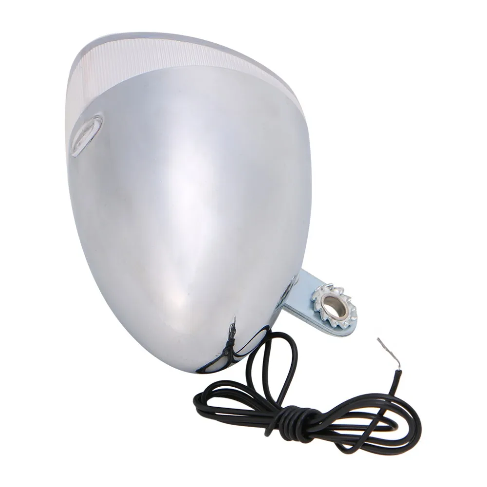 Excellent 1 set Cool Motorized Metal Bike Bicycle Friction Generator Dynamo Head Tail Light Acessories 5