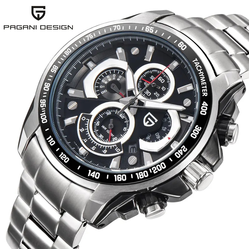 

PAGANI DESIGN Brand Sport Men Watch Men Quartz Wristwatch Stainless Steel Military Army Male Clock Relogio Masculino Hodinky 46