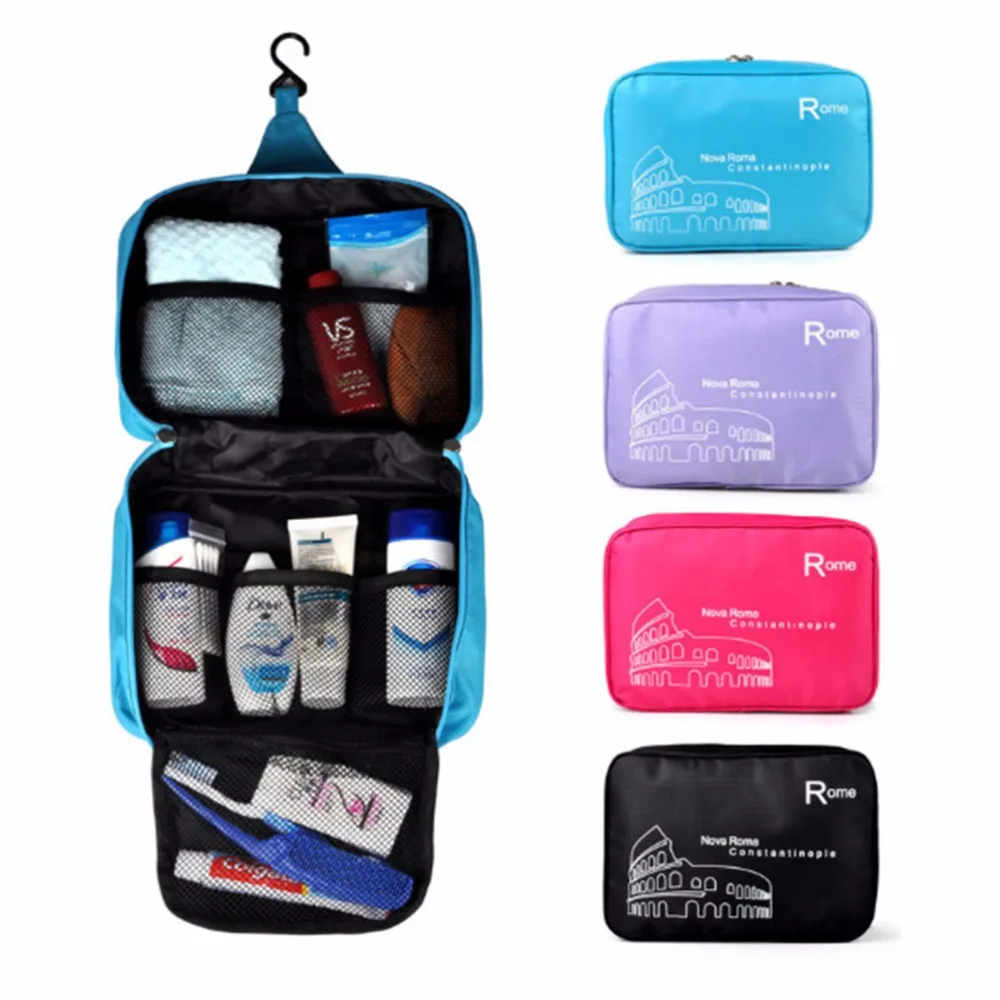 

Aosbos Hanging Waterproof Travel Makeup Storage Organizer Bag Women Men Portable Multifunctional Large Capacity Wash Bags