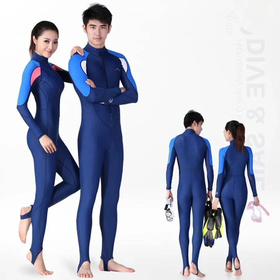 2018 New Full Body Spandex Wetsuit Women Men Spearfishing Surfing