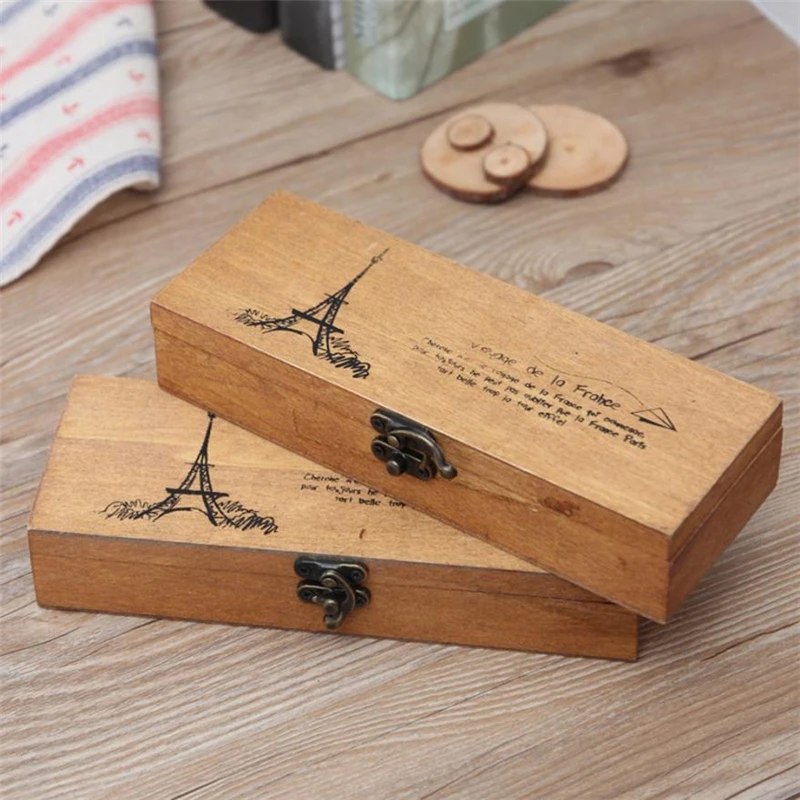 2018new Fashion Retro Jewelry Storage Box Eiffel Tower for Organizer Coin Holder Stationery Case  Hot selling good quality C020803