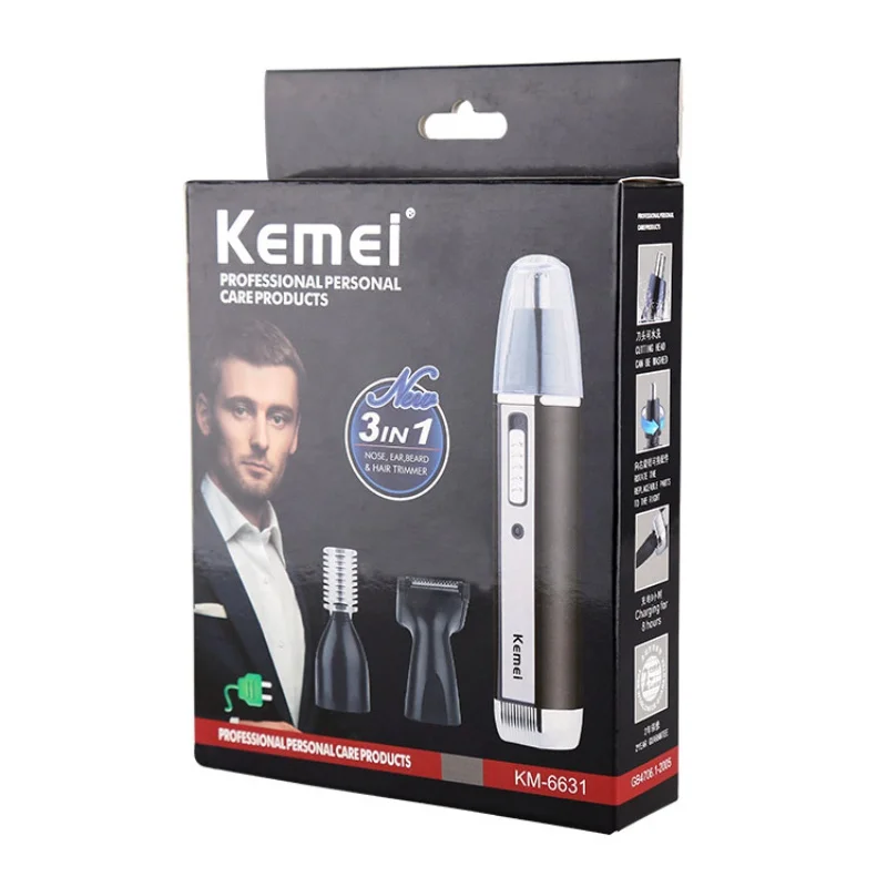 3 In 1 Wireless Rechargeable Nose Hair Trimmer For Men Trimer Ear Face Eyebrow Hair Removal Eyebrow Trimmer