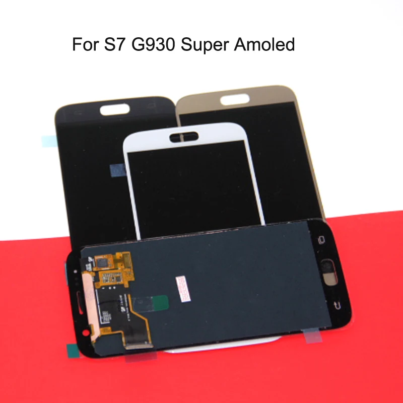 ЖК-дисплей SUPER AMOLED для SAMSUNG Galaxy S7 дисплей G930 G930F сенсорный экран дигитайзер с