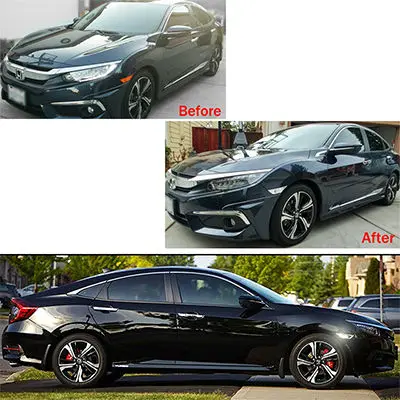 2) левый и правый OEM JDM прозрачный Боковой габаритный фонарь объектив для-up 10th Gen Honda Civic Sedan/Coupe/Hatchback