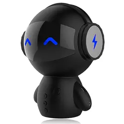 EARDECO 2019 новый стиль портативный беспроводной мини робот bluetooth-колонка в подарок с микрофоном караоке компьютер динамик аудио плеер
