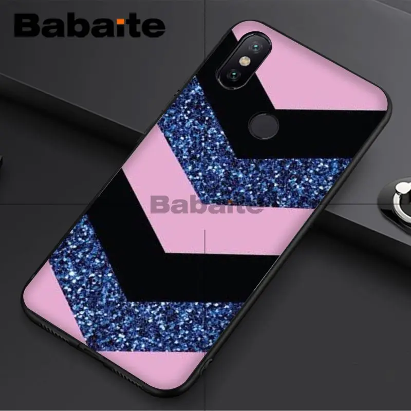 Fashion Geometric Splice Pattern Marble gold pink marble stone