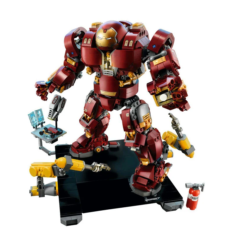 

Iron Man Hulkbuster Model Building Blocks Compatible legoings 76105 Bricks Marvel Avengers Infinity War Super Hero Boy Gifts Toy