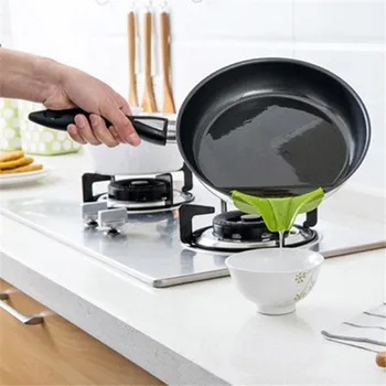 

Kitchen Pots Pans And Bowls And Jars Pot Clips Tool Silicone Pour Spout Slip Anti-spill Slip On Pour Spout Free