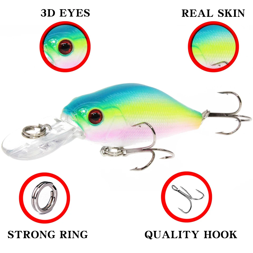 Appât Crankbait Résine Dure Personnalisé – 6,5 Pouces, Couleur Truite, 1 Joint, Neuf
