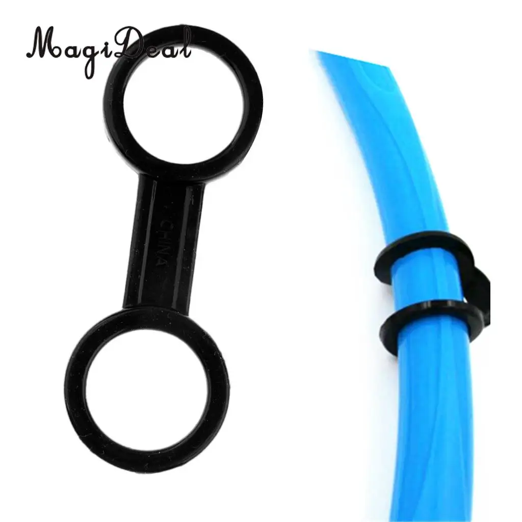 MagiDeal Hot 1Pc Scuba Diving Dive Silicone Snorkel Mask Strap Keeper Clip Holder Retainer Snorkeling Gear Equipment Acce Black