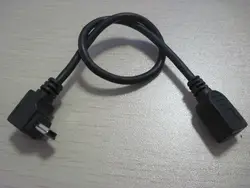 50 шт. --- вниз угол мини USB мужчин и женщин Мини USB данных/зарядный кабель шнур для мобильного телефона/планшета/ПК/ноутбука 25 см #48