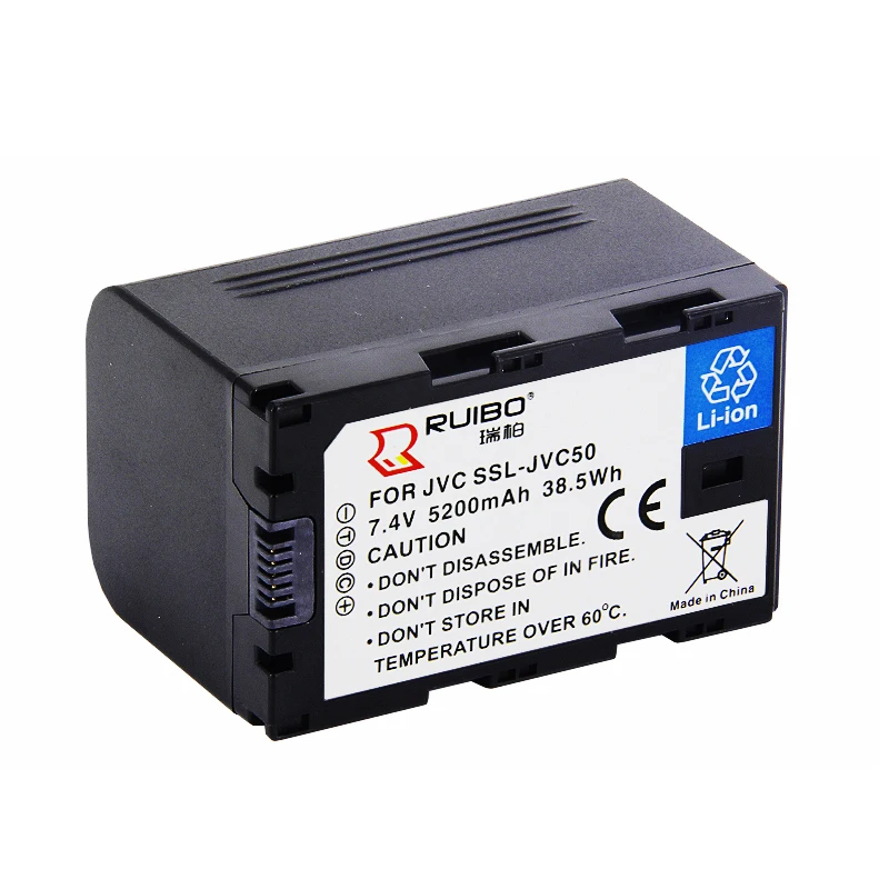 

5200mAh HM600EC 650 jy-hm360 HMQ10 camera ssl-jvc50 литиевая батарея JVC80