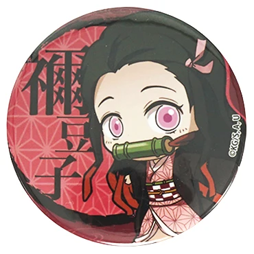 Demon Slayer: Kimetsu no Yaiba значок аниме Kamado Tanjirou Nezuko Agatsuma Zenitsu Inosuke Giyuu Sabito металлическая брошь значок булавки - Окраска металла: 02 Kamado Nezuko