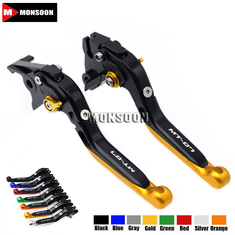

LOGO MT-07 For YAMAHA MT-07 MT 07 MT07 2014 2015 2016 2017 Motorcycle Accessories Folding Extendable Brake Clutch Levers