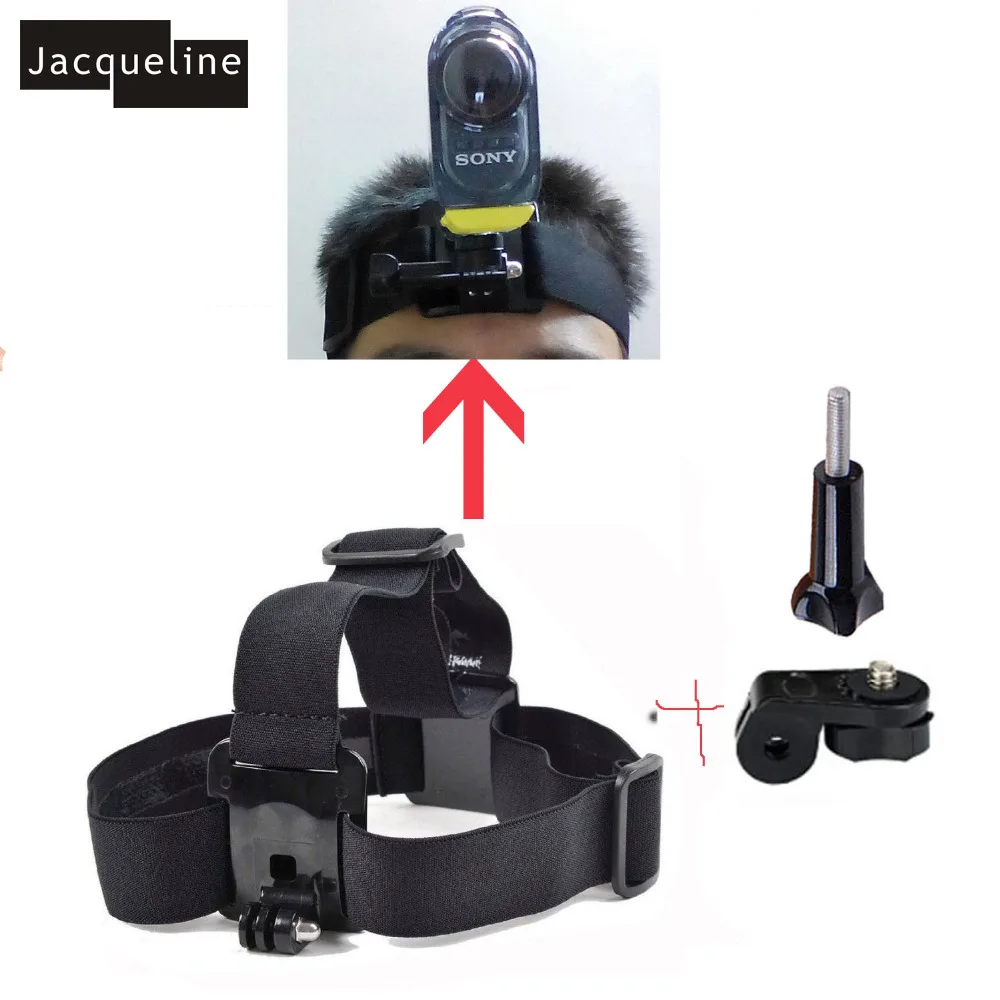 Жаклин для спортивные голова грудь крепление монопод для селфи штатив-монопод портативные аксессуары для sony Экшн-камера с расширенным динамическим диапазоном AS20 AS15 AS200V AS100V AS30V