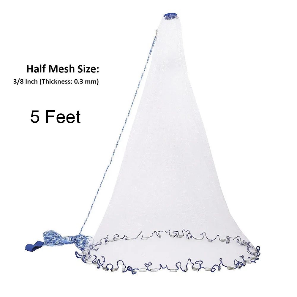 5 feet fishing cast net