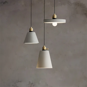 

JW_pendant lamp American vintage Personality Cafe Lamp Creative Bar Cement lighting restaurant bedroom single head chandelier