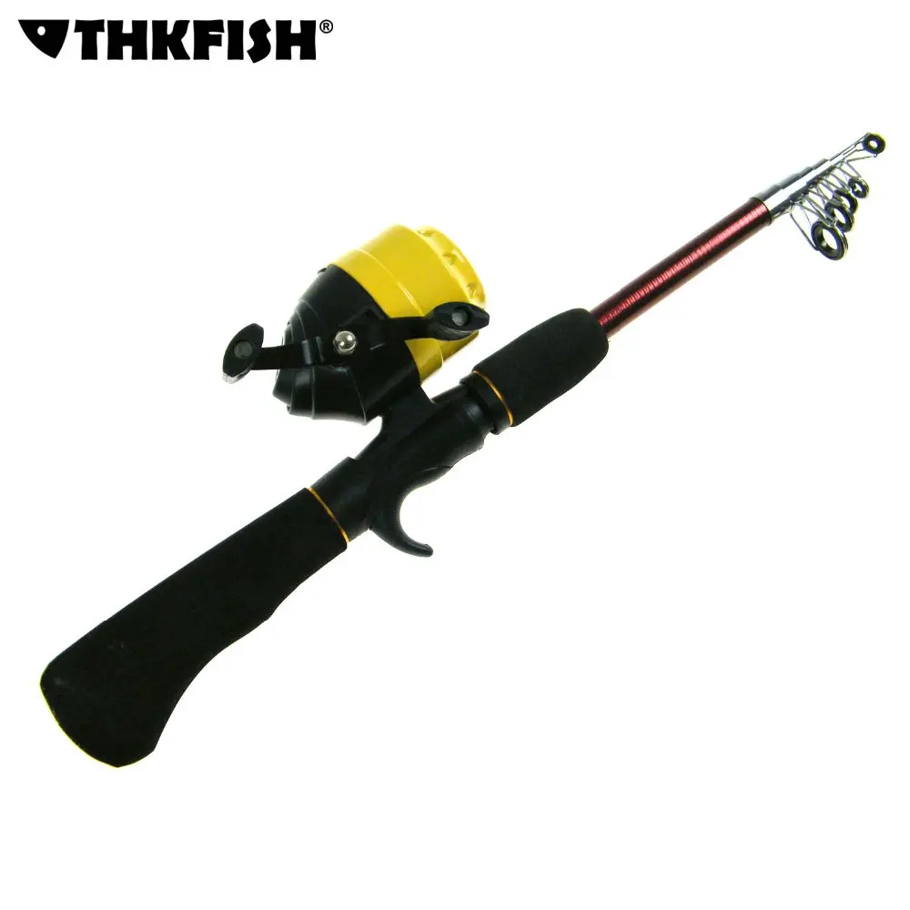 1.8m/5.9ft Mini Portable Casting Lure Fishing Rod Reel Set Kit Combo