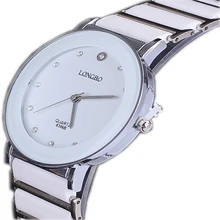 LONGBO De Luxe En Céramique Résistant À L’eau Montre de Sport Femmes Montre-Bracelet, Livraison Gratuite Top Strass En Acier Dame montres 8396B