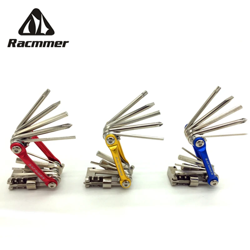Racmmer 11 в 1 Cr Mo многофункциональный мини карманный ремонтный инструмент для
